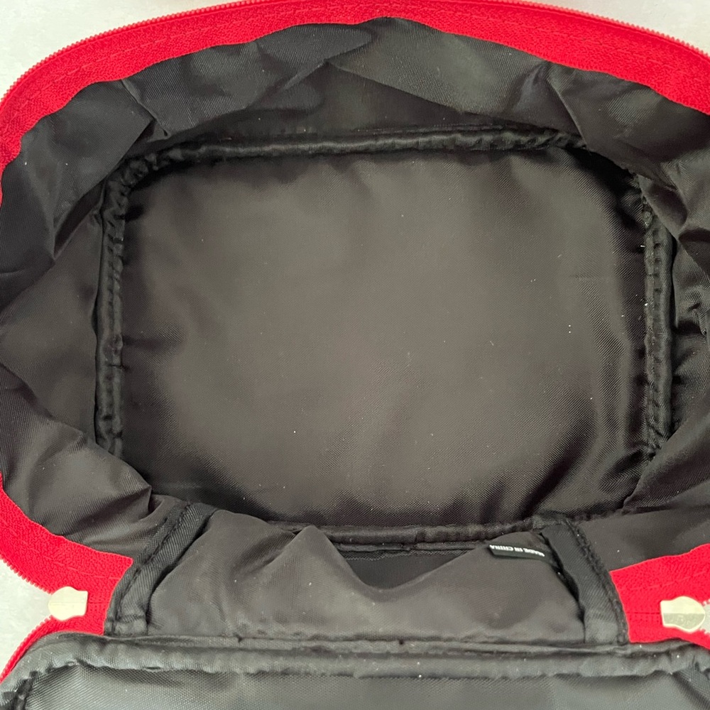 Lancome Red and Black Cosmetic Bag Set with Geometric Design - Picture 6 of 9